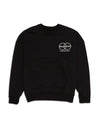 DOUBLE UP CREW NECK SWEAT BLACK