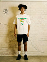 SWEEP SHORT SLEEVE T-SHIRTS ｜ WHITE