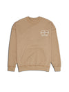 DOUBLE UP CREW NECK SWEAT BEIGE