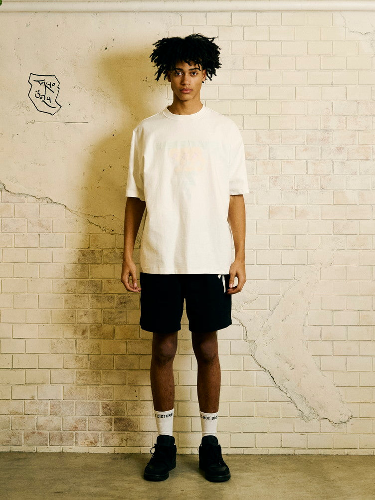 SWEEP SHORT SLEEVE T-SHIRTS ｜ WHITE