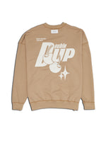 DOUBLE UP CREW NECK SWEAT BEIGE