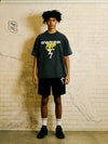 SWEEP SHORT SLEEVE T-SHIRTS ｜ BLACK