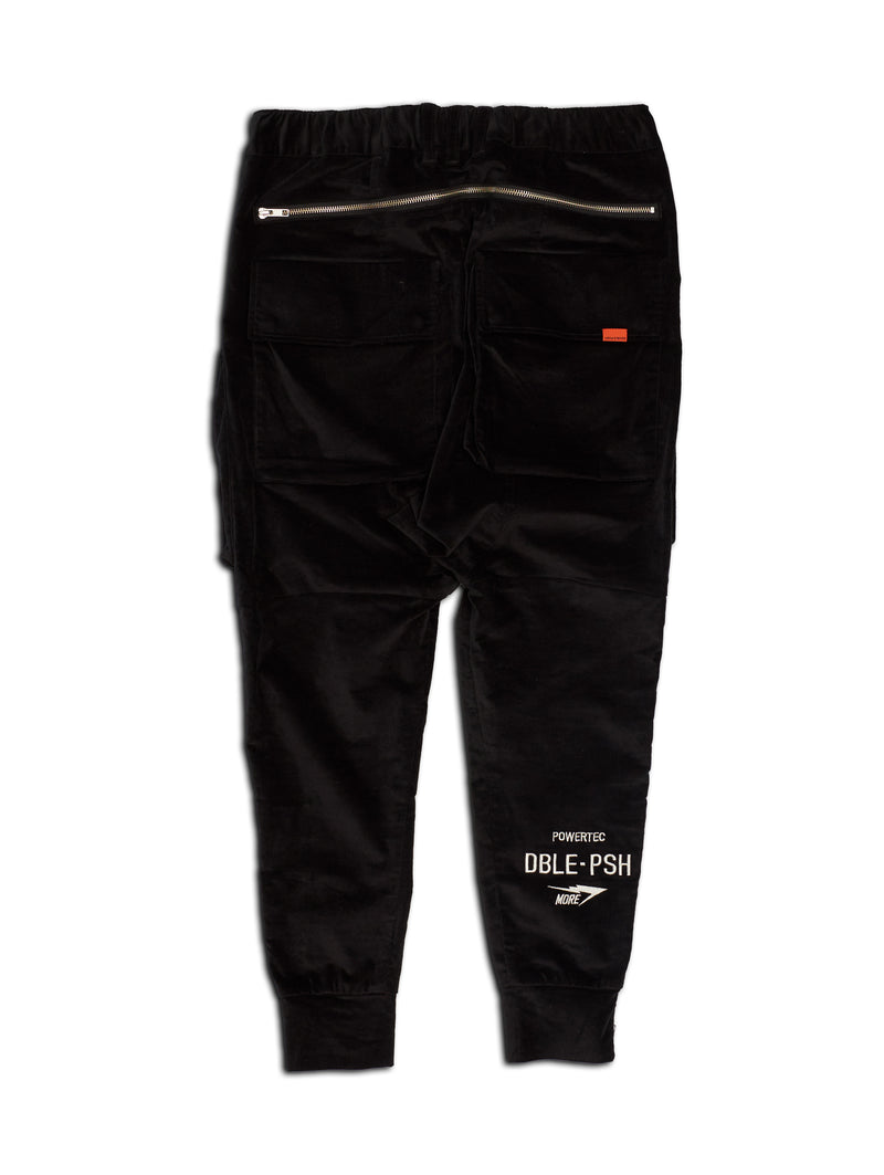 DBLE PSH SAROUEL PANTS BLACK