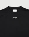 TNRCN AIRMESH HYBRID DRY MOCK NECK TEE | BLACK