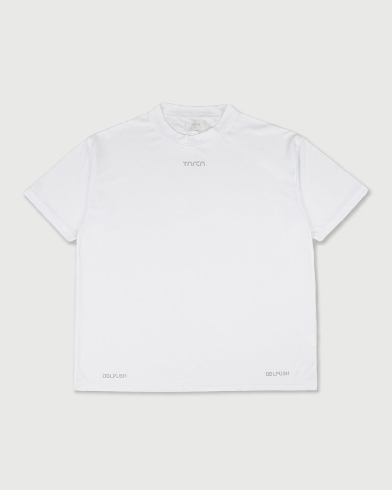 TNRCN AIRMESH HYBRID DRY MOCK NECK TEE | WHITE