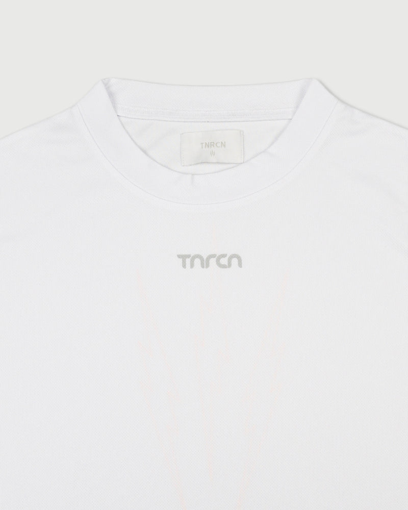 TNRCN AIRMESH HYBRID DRY MOCK NECK TEE | WHITE