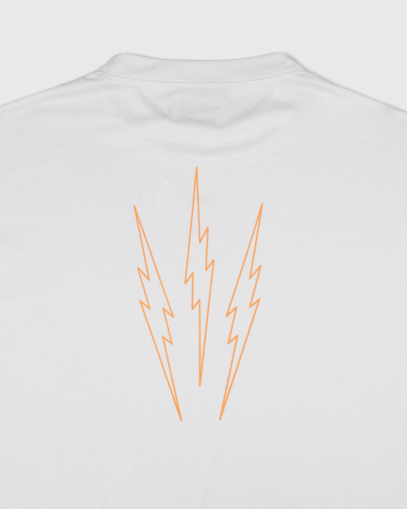 TNRCN AIRMESH HYBRID DRY MOCK NECK TEE | WHITE