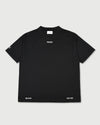 TNRCN AIRMESH HYBRID DRY MOCK NECK TEE | BLACK