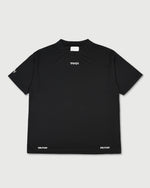 TNRCN AIRMESH HYBRID DRY MOCK NECK TEE | BLACK
