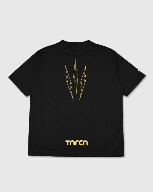TNRCN AIRMESH HYBRID DRY MOCK NECK TEE | BLACK