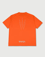 TNRCN AIRMESH HYBRID DRY MOCK NECK TEE | ORANGE