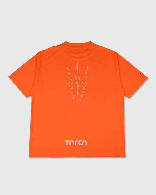 TNRCN AIRMESH HYBRID DRY MOCK NECK TEE | ORANGE