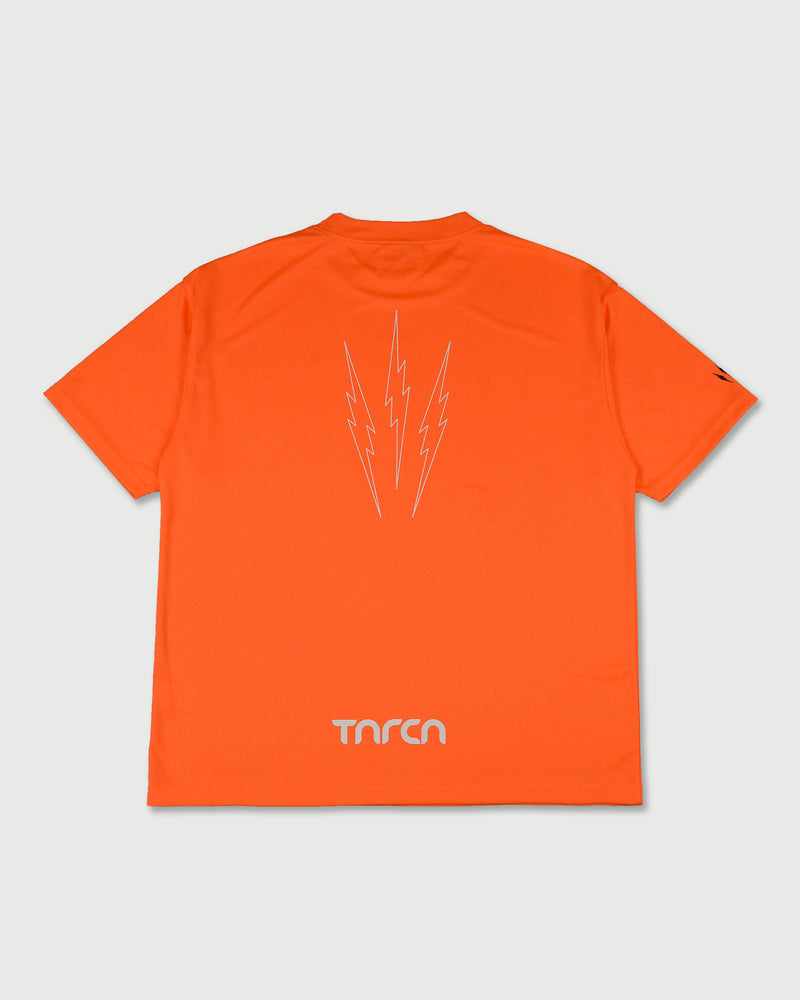 TNRCN AIRMESH HYBRID DRY MOCK NECK TEE | ORANGE