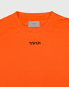 TNRCN AIRMESH HYBRID DRY MOCK NECK TEE | ORANGE