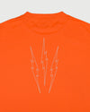 TNRCN AIRMESH HYBRID DRY MOCK NECK TEE | ORANGE