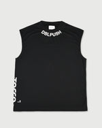 TNRCN AIRMESH HYBRID DRY NO SLEEVE TEE | BLACK