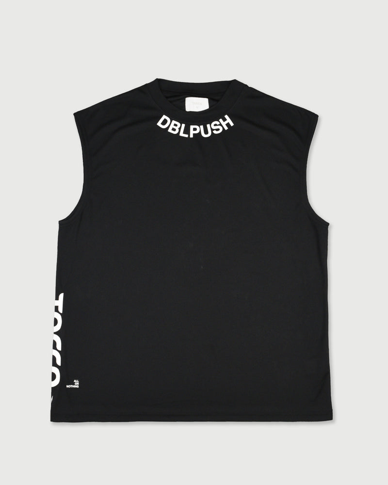 TNRCN AIRMESH HYBRID DRY NO SLEEVE TEE | BLACK