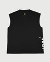 TNRCN AIRMESH HYBRID DRY NO SLEEVE TEE | BLACK