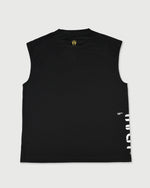 TNRCN AIRMESH HYBRID DRY NO SLEEVE TEE | BLACK