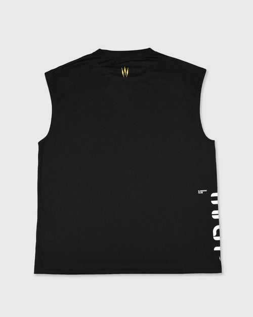 TNRCN AIRMESH HYBRID DRY NO SLEEVE TEE | BLACK