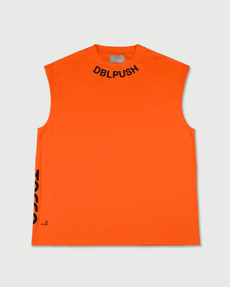 TNRCN AIRMESH HYBRID DRY NO SLEEVE TEE | ORANGE