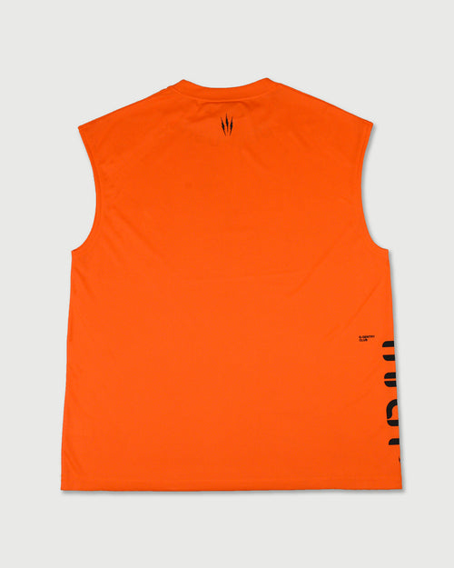 TNRCN AIRMESH HYBRID DRY NO SLEEVE TEE | ORANGE