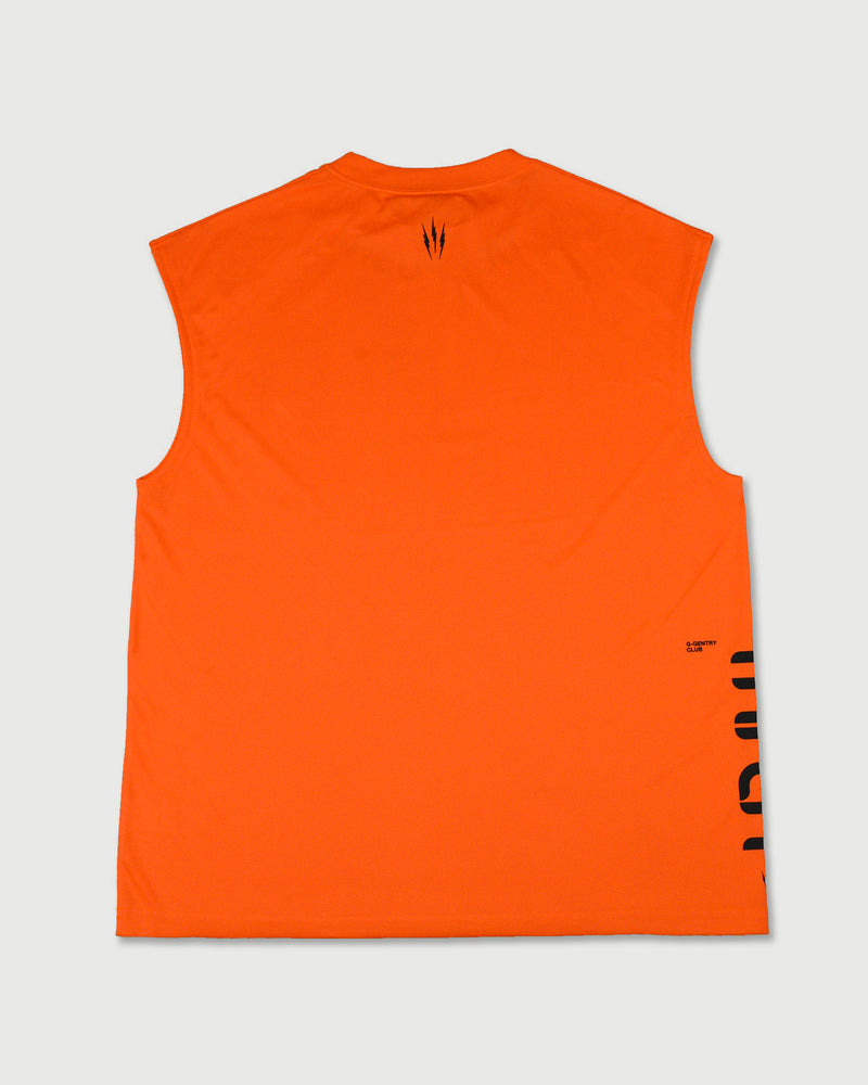 TNRCN AIRMESH HYBRID DRY NO SLEEVE TEE | ORANGE