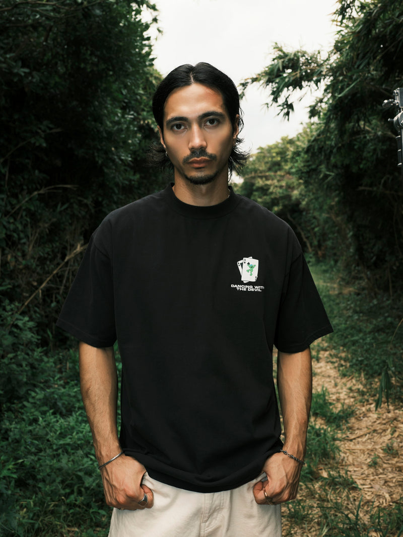 DANCING WITH THE DEVIL SHORT SLEEVE T-SHIRTS / BLACK