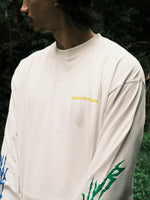 DOUBLE PUSH LONG SLEEVE T-SHIRTS / WHITE