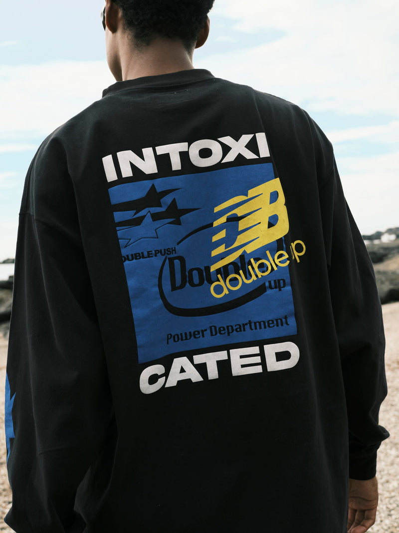 INTOXICATED LONG SLEEVE T-SHIRTS / BLACK