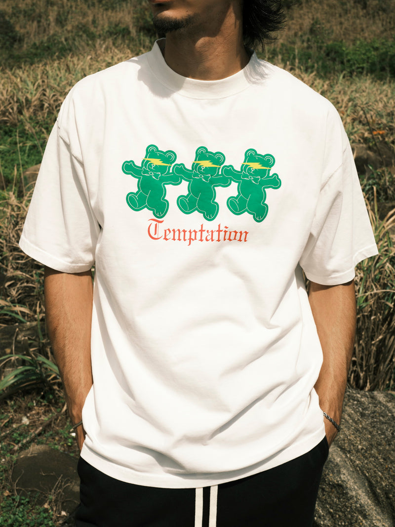 TEMPTATION SHORT SLEEVE T-SHIRTS / WHITE