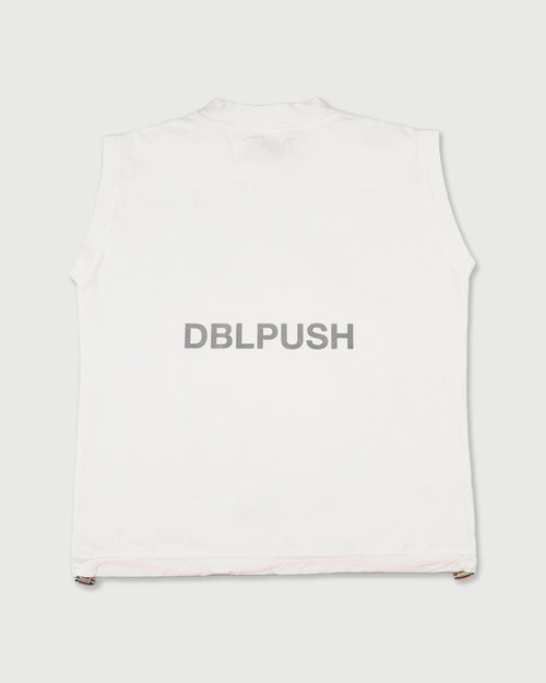 TNRCN EVERCORE™ LADIES NO SLEEVE MOCK TEE | WHITE