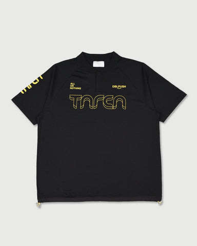 TNRCN EVERCORE HENLEY TECH TEE サイズL TAIN DOUBLEPUSH | TNRCN EVERCORE™ HENLEY TECH TEE / BLACK