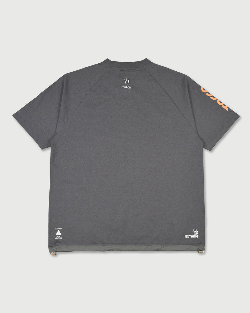 TNRCN EVERCORE™ HENLEY TECH TEE | GRAY