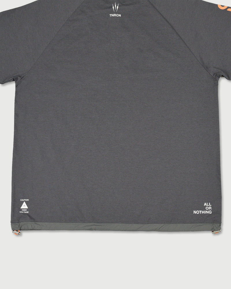 TNRCN EVERCORE™ HENLEY TECH TEE | GRAY