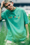 EMBROIDERY DOUBLEPUSH SHORT SLEEVE T-SHIRTS GREEN