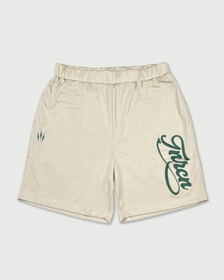 TNRCN M-GRID UTILITY SHORTS / BEIGE