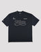 TNRCN SIGNATURE LOGO S/S MOCK NECK TEE / BLACK