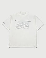 TNRCN SIGNATURE LOGO S/S MOCK NECK TEE WHITE