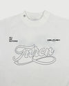 TNRCN SIGNATURE LOGO S/S MOCK NECK TEE WHITE