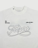TNRCN SIGNATURE LOGO S/S MOCK NECK TEE WHITE