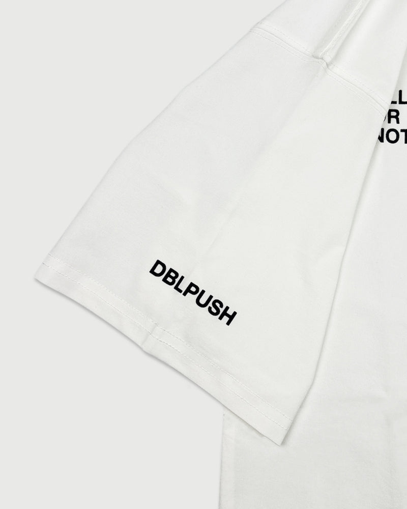TNRCN SIGNATURE LOGO S/S MOCK NECK TEE WHITE – TAIN DOUBLEPUSH