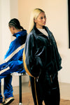 DOUBLE PUSH VELOR TRACK SUITS JACKET / BLACK
