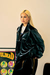 DOUBLE PUSH VELOR TRACK SUITS JACKET / BLACK