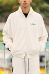 DOUBLE PUSH VELOR TRACK SUITS JACKET / IVORY