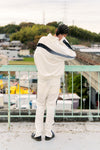 DOUBLE PUSH VELOR TRACK PANTS / IVORY