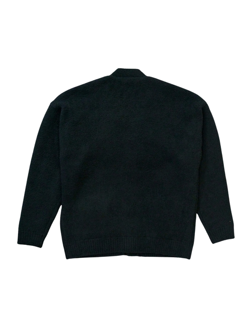 SHAGGY KNIT CARDIGAN / BLACK