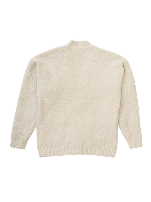 SHAGGY KNIT CARDIGAN / IVORY