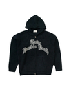 SHAGGY KNIT HOODIE / BLACK