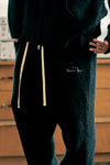 SEDUCTION SHAGGY KNIT EASY PANTS / BLACK